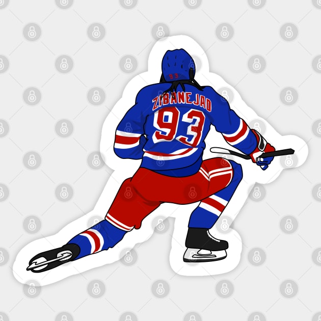 zibanejad the centre Sticker by rsclvisual